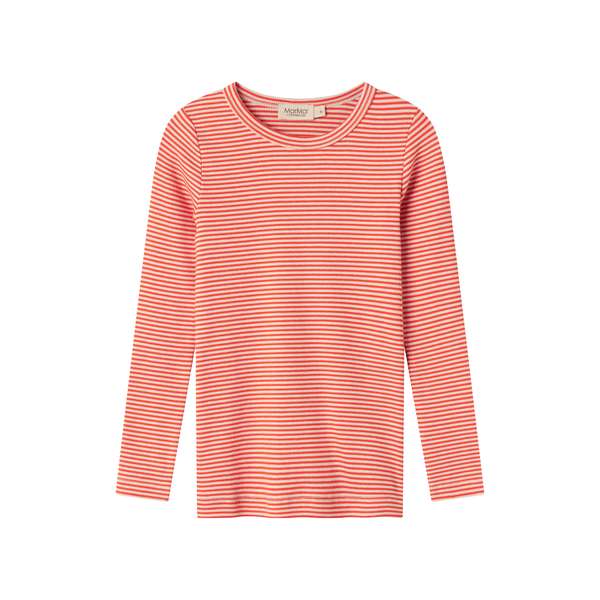 Langarmshirt mit roten Streifen