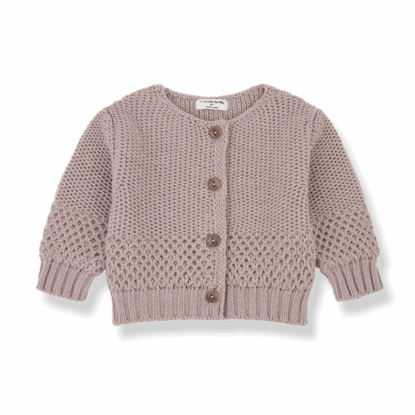 Merino Strickjacke rosa