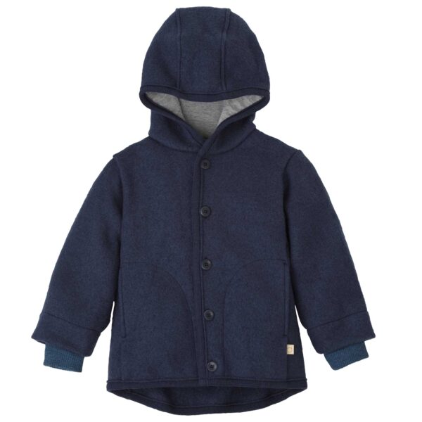 Woll Jacke indigo
