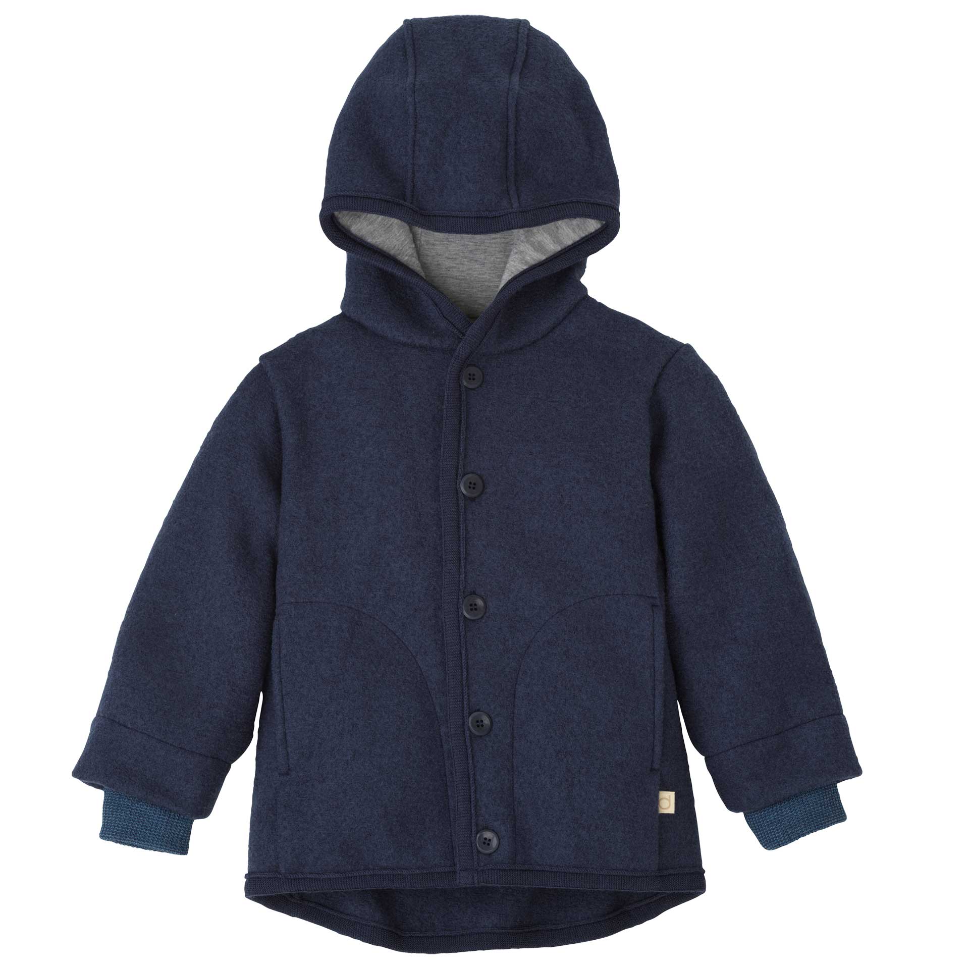 Woll Jacke indigo