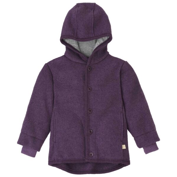 Woll Jacke aubergine