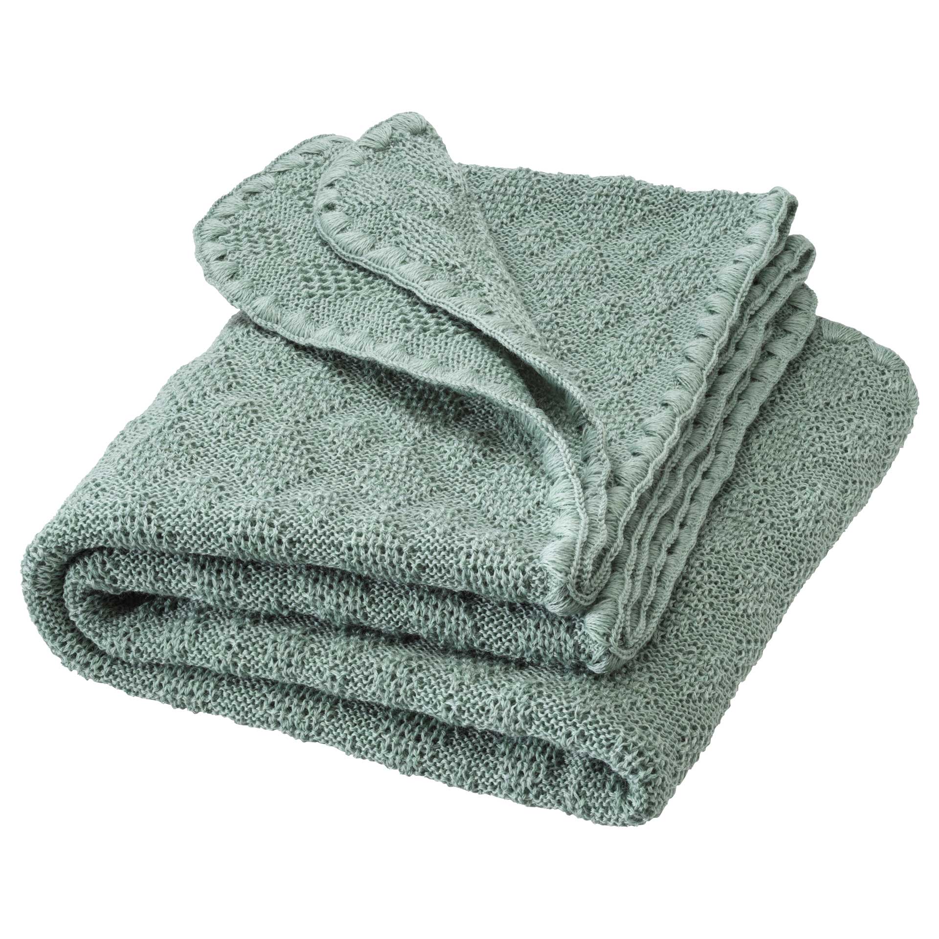 Babydecke wolle jade