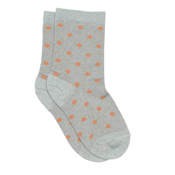 MP Denmark Irma Socken mit Glitzer, Farbe 4082 „Gray Mist“