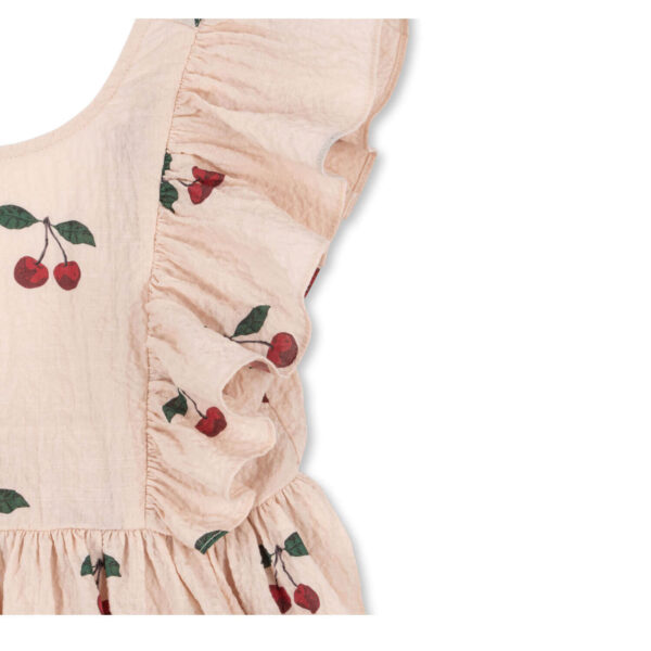 KONGES SLØJD Elin Kleid GOTS "Kirsche" – Bild 4