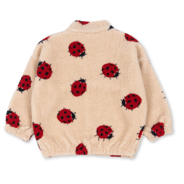 KONGES SLØJD Jody Teddy Jacke "Ladybug Sand" – Bild 2