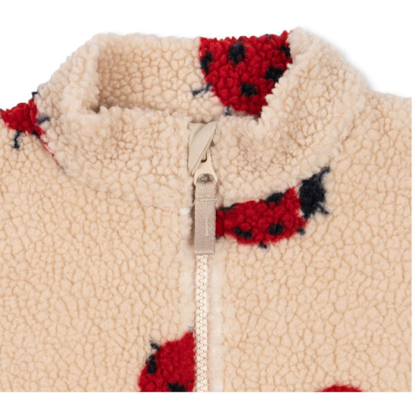 KONGES SLØJD Jody Teddy Jacke "Ladybug Sand" – Bild 3