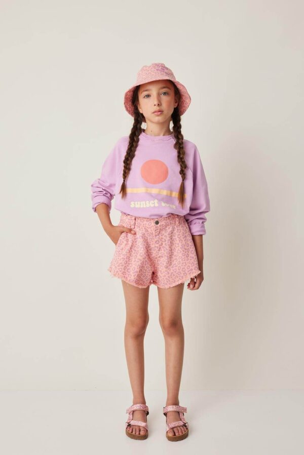 Tocoto Vintage Leopard Shorts "Coral" – Bild 4