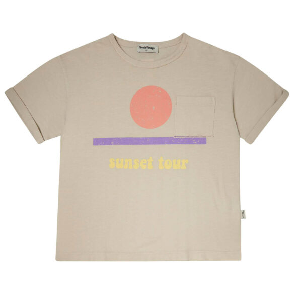 T Shirt mit Sonnenuntergang