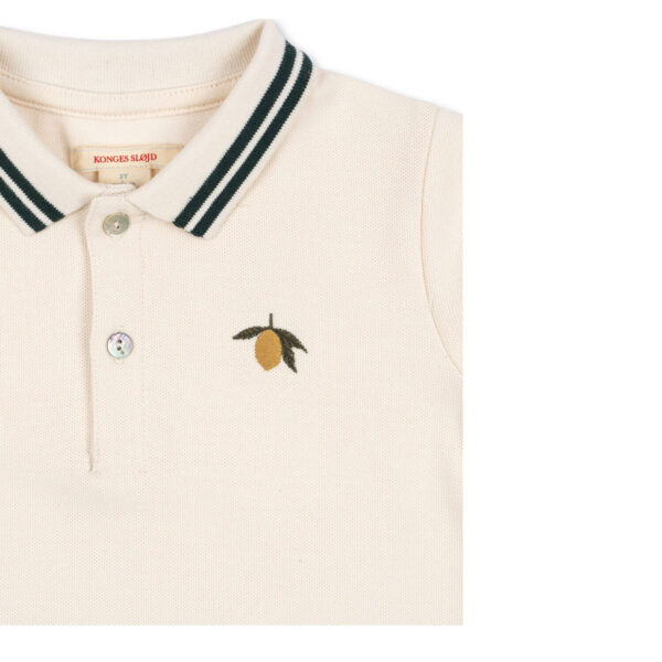 KONGES SLØJD Florian Polo Shirt "Antique White" – Bild 2