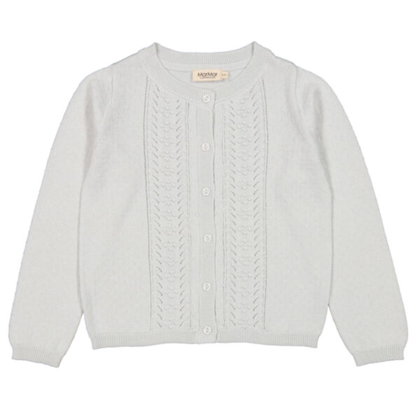 Strickjacke in silber