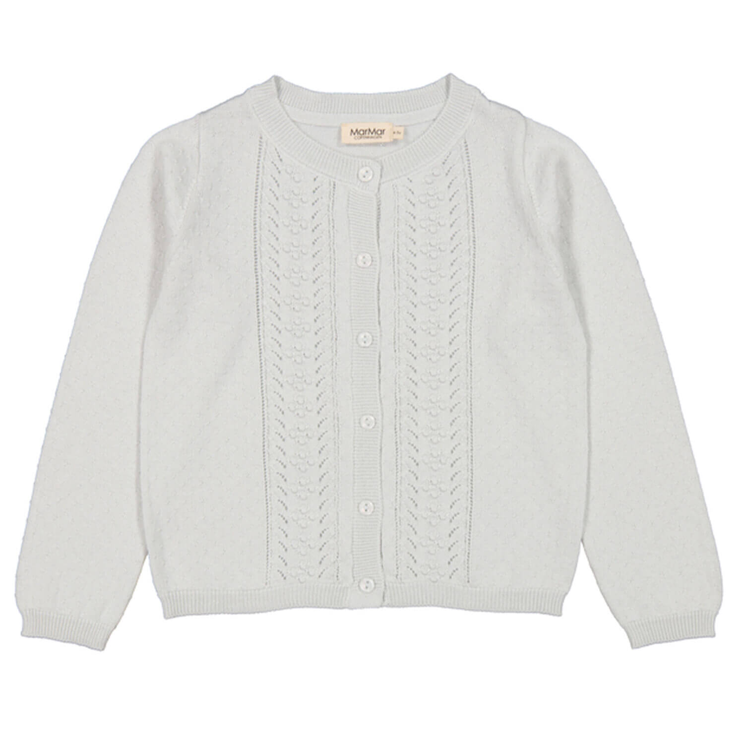 Strickjacke in silber
