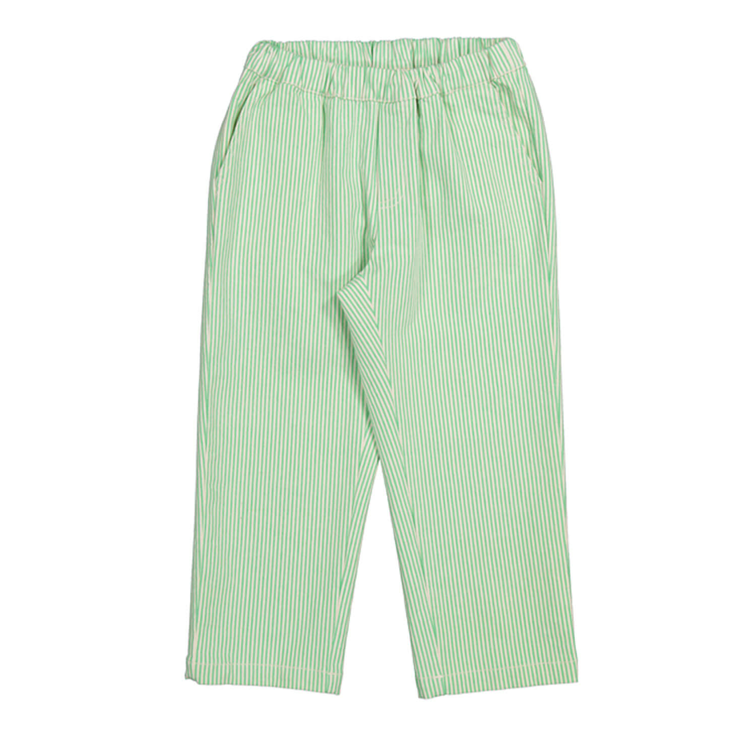 Kinderhose mit STreifen gruen
