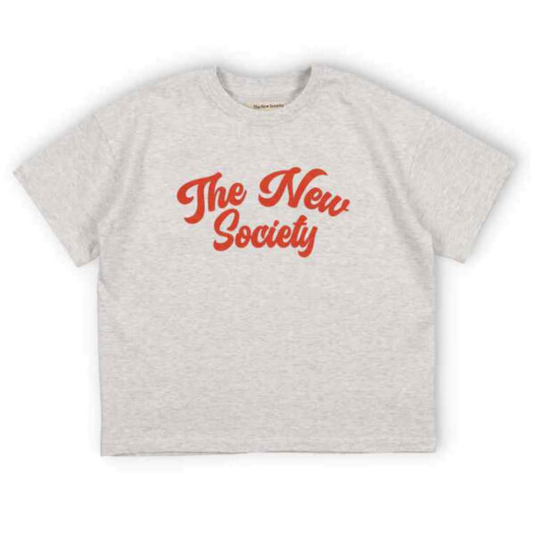 The New Society Ios T-Shirt Grey Melange