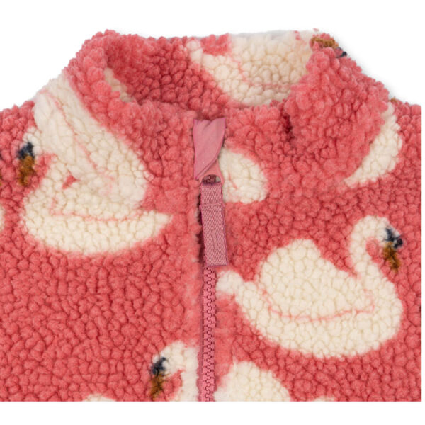 KONGES SLØJD Jody Teddy Jacke "Schwan" – Bild 3