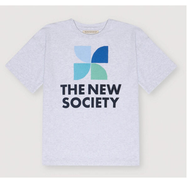 The New Society Mykonos T-Shirt Grey Melange