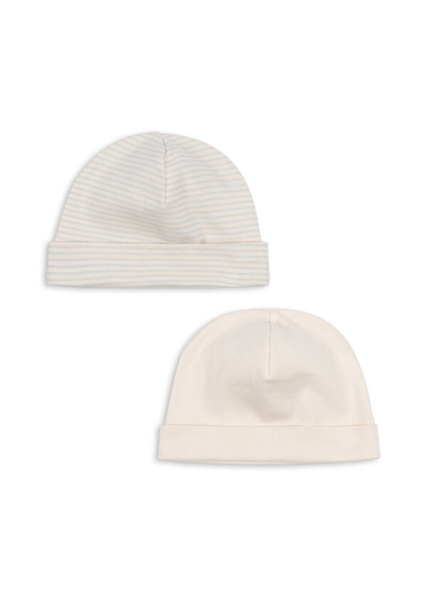 Fanga Fontana Fio Streifen Beanie 2er Set "Blue Mix" – Bild 2