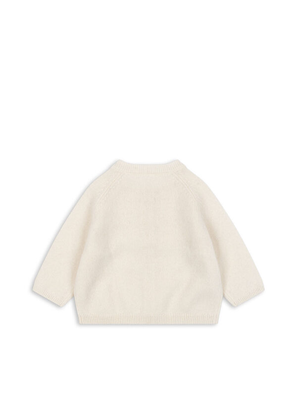 Fanga Fontana Savora Baby Cardigan aus Wolle "Antique White" – Bild 2