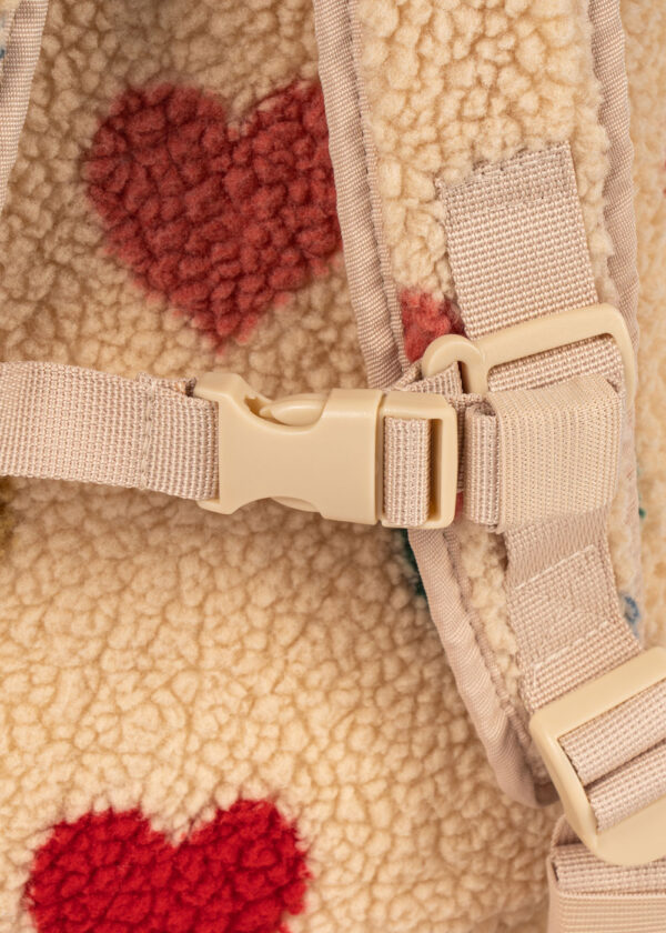 KONGES SLØJD Jody Teddy Rucksack "Multi Hearts" – Bild 3