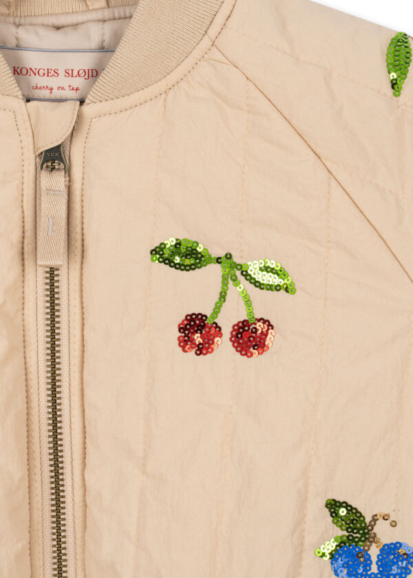 KONGES SLØJD Juno Pailetten Bomber Jacke "Frappe" – Bild 4