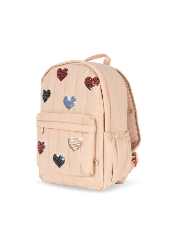 KONGES SLØJD Juno Rucksack mit Pailletten Midi "Herzchen" – Bild 2