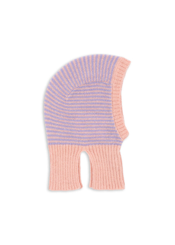 KONGES SLØJD Berle Strick Balaclava "Purple Pink"