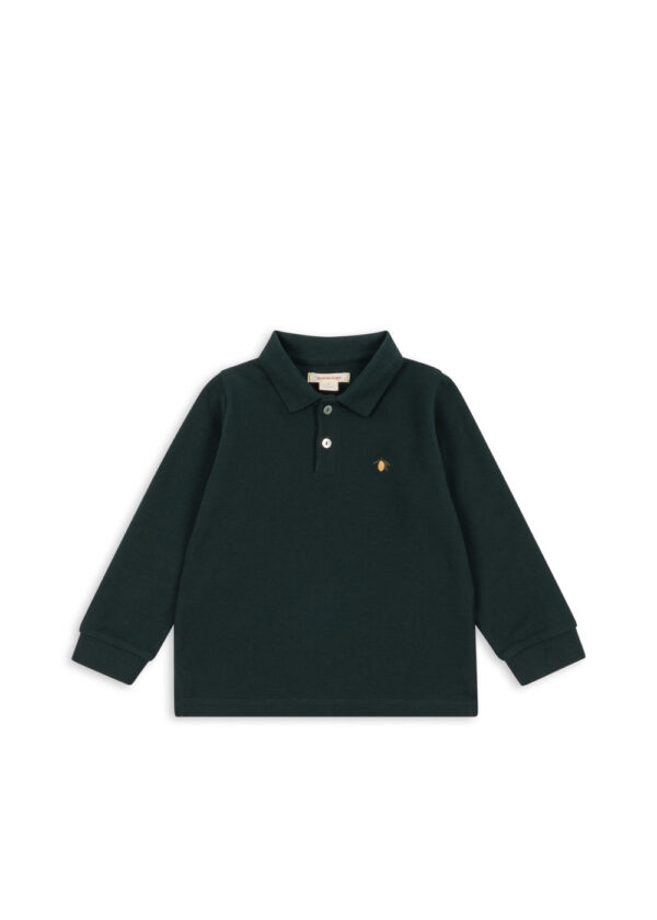 KONGES SLØJD Florian Polo Longsleeve "Pine Groove"
