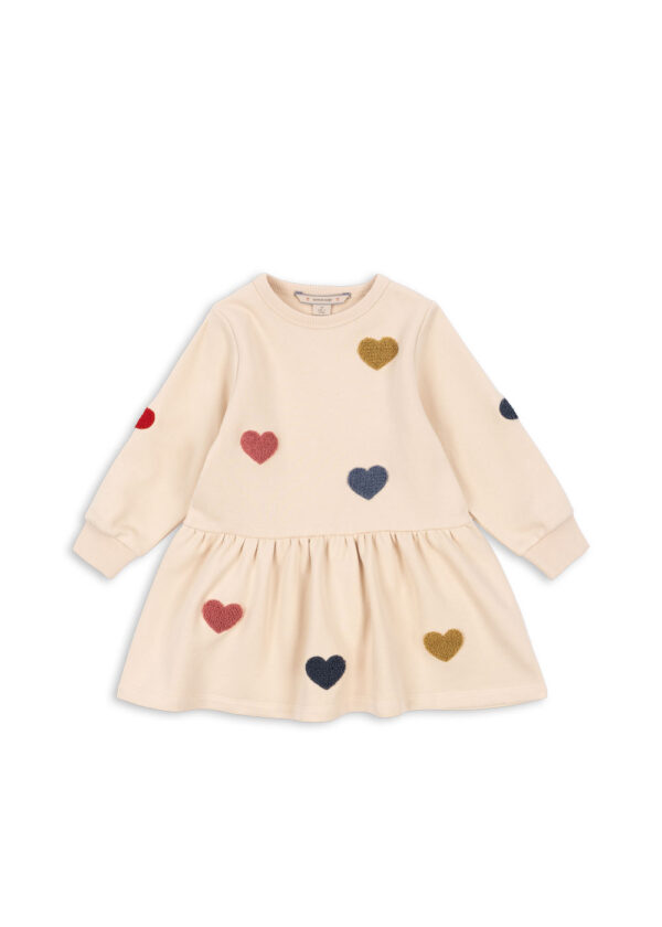 KONGES SLØJD Lou Kleid "Multi Hearts"