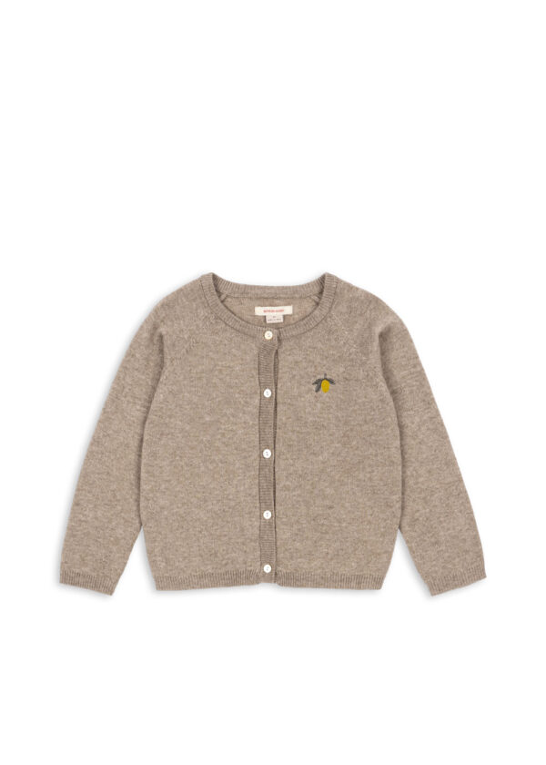 KONGES SLØJD Mattou Strick Cardigan "Light Brown"