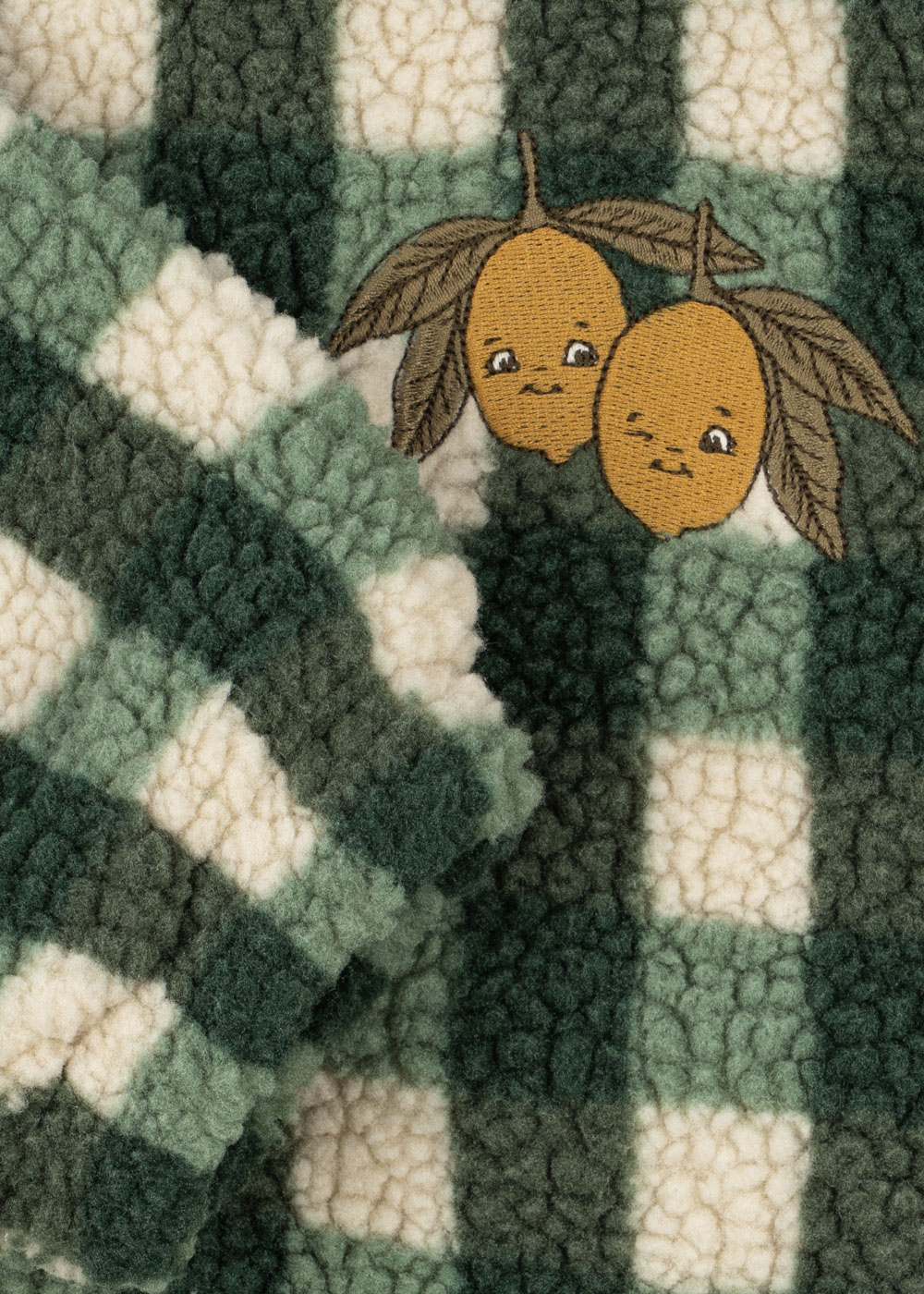 KONGES SLØJD Jody Teddy Jacke "Green Check" – Bild 3